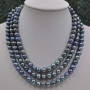 100% REAL45" LONG PEACOCK FRESH WATER PEARLS